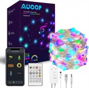 AUOOP Smart 10 Meter Bluetooth Lichterkette mit Musik Sync und APP Steuerung
