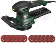 AUTLEAD PRS03A Exzenterschleifer mit 20 Schleifpapiere und 3 Polierkits