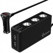 Auto Ladeger&auml;t, CHGeek 120W 12V/24V USB KFZ Ladeger&auml;t 6.8A 4 USB Ports