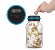 Automatisierte M&uuml;nzz&auml;hlung mit LCD-Bildschirm - Sparen Sie f&uuml;r EURO