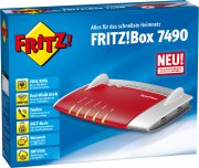 AVM FRITZ!Box 7490 WLAN AC + N Router (VDSL/ADSL, 1.300 Mbit/s (5 GHz), 450 Mbit/s)