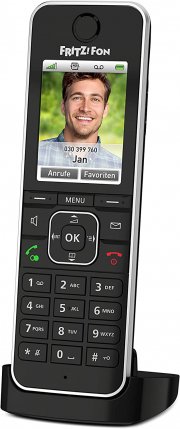 AVM Fritz!Fon C6 Black DECT-Komforttelefon mit hochwertigen Farbdisplay