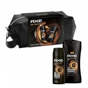 Axe Geschenkset Dark Temptation Pflegeset mit Bodyspray, Bodywash und Kulturtasche