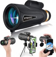 AYRAVIIO 12X60 BAK-4 Prisma Monokular mit Handy Halter & Stativ