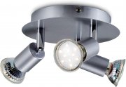 B.K.Licht 30-01-03R-T schwenkbare LED Deckenleuchte inkl. 3x 3W GU10 Leuchtmittel