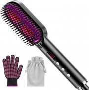 Babacom 2 in 1 Haargl&auml;tter B&uuml;rste mit Ionische Feuchtigkeit und Ferninfrarot Reparatur