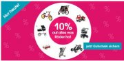 Babymarkt: 10% Rabatt , z.B. Qeridoo&reg; Kinderfahrradanh&auml;nger Kidgoo1 Gr&uuml;n f&uuml;r 269,99&euro;