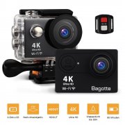 Bagotte Action Camera 4K Ultra FHD 12MP 170&deg; weiter Winkel Unterwasserkamera mit WiFi