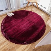 &lrm;Baixtuo 100 cm runder Pl&uuml;schteppich