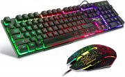 BAKTH Gaming Tastatur und Maus Set mit LED Beleuchtung DE Layout