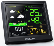 BALDR Funkwetterstation mit Wettervorhersage inkl. Au&szlig;ensensor