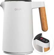 BALTER 1,5 Liter Edelstahl Tee- und Wasserkocher mit Temperatureinstellung und Warmhaltefunktion