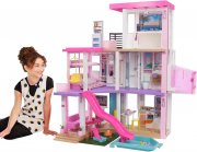 Barbie Dream House - 3-st&ouml;ckiges Puppenhaus mit Barbie-Pool und 75+ Barbie-Zubeh&ouml;rteile