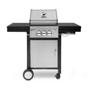 Barney BBQ Edelstahl 2-Brenner Gasgrill Deluxe mit Infrarot-Keramikbrenner
