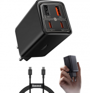 Baseus 65W GaN 6 USB-C und USB-A Netzteil und Schnellladeger&auml;t