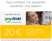 Baur.de: 20 EUR Gutschein verf&uuml;gbar bei Zahlung mit Paydirekt