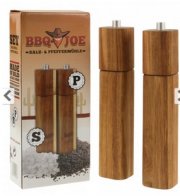 BBQ JOE Salz- und Pfefferm&uuml;hlen aus Akazienholz