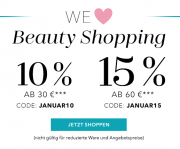 Beauty-Shopping im Douglas Shop mit 10% oder 15% Rabattgutschein