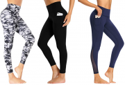 Beelu Damen Leggings mit Taschen