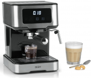 Beem Espresso Touch Edelstahl Siebtr&auml;germaschine mit Milchaufsch&auml;umer 
