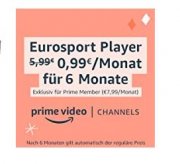  Amazon Prime: Eurosport Player f&uuml;r 0,99&euro; im Monat statt 5,99&euro; f&uuml;r 6 Monate