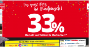 Bei H&ouml;ffner jetzt bis zu 33% sparen auf M&ouml;belkauf und Matratzen