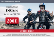 Beim Kauf eines E-Bike's bei ATU 200,- EUR Einkaufsgutschein geschenkt