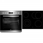 BEKO BUM22323X1 Herdset Backofen Glaskeramik Kochfeld Einbau 71L