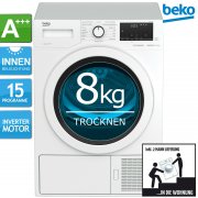 Beko DH85T6GXV W&auml;rmepumpentrockner A+++ 8kg