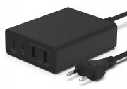 Belkin 4-Port GaN Ladeger&auml;t 108 W Power Delivery (2x USB-C / 2x USB-A Anschl&uuml;sse) 2m Netzkabel 