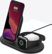 Belkin Boost Charge 3-in-1 Ladestation geeignet f&uuml;r iPhone (7,5W), Apple Watch (5W) und AirPods (5W)