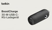 Belkin BoostCharge 30-W-Kfz-Schnellladeger&auml;t mit PPS-Technologie (1x USB-C Anschluss)
