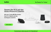 Belkin Shop - Spare 16 % auf ausgew&auml;hltes iPhone 16 Zubeh&ouml;r wie Ladestation, Powerbank, Kopfh&ouml;rer