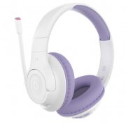 Belkin SoundForm Inspire kabelloser Over-Ear-Kopfh&ouml;rer mit Headset f&uuml;r Kinder (max. 85 dB) wei&szlig;-lila