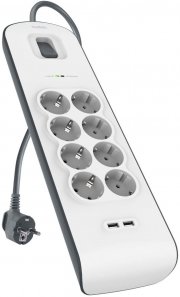 Belkin Surge Plus 8-fach Steckdosenleiste mit &Uuml;berspannungsschutz f&uuml;r 23,98&euro; statt 31,24&euro; 