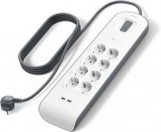 Belkin Surge Plus 8-fach Steckdosenleiste mit &Uuml;berspannungsschutz und USB-Anschl&uuml;ssen