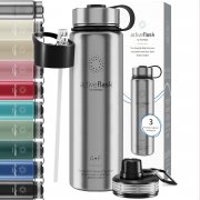 BeMaxx isolierte 680 ml Edelstahl Trinkflasche