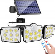 BENMA Solarlampe f&uuml;r Au&szlig;en mit Bewegungsmelder und Fernbedienung