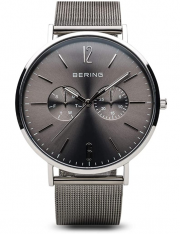 BERING 14240-308 Herren Classic Collection Armbanduhr mit Edelstahl Armband und Saphirglas