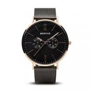 BERING Herren Analog Quarz Uhr mit Edelstahl Armband 14240-163