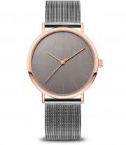 BERING Movement Classic Collection Damen Quarz Uhr mit Edelstahlarmband und Saphirglas