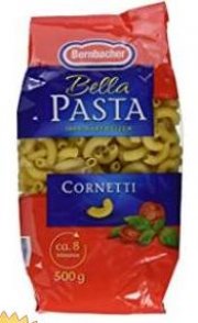 Bernbacher Pasta 500g &ndash; Cornetti, 5er Pack f&uuml;r 3,81 &euro;