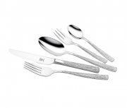 Besteckset Justinus &sbquo;Wood&lsquo;, Edelstahl 18/10, 30-teilig f&uuml;r 34,85 EUR inkl. Versand