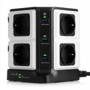BESTEK 8 Fach Steckdosenleiste 6 USB Mehrfachsteckdose f&uuml;r 29,99&euro; statt 37,92&euro;