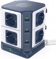 BESTEK 8 Fach Steckdosenverteiler mit 6 USB Anschl&uuml;sse