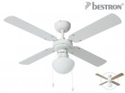 Bestron DHB42W Deckenventilator mit Beleuchtungsoption