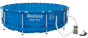 Bestway Metal Frame Pool 366 x 84 cm mit Flowclear Filterpumpe