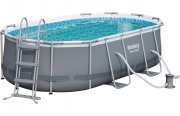 Bestway Stahlrahmen-Pool Set 424 cm x 250 cm x 100 cm