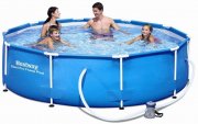 Bestway Steel Pro Frame Pool 305 x 76 cm Set mit Filterpumpe