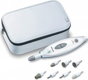 Beurer MP 41 elektrisches Manik&uuml;re-/ Pedik&uuml;re-Set, 7 Nagelpflege-Aufs&auml;tze, helles LED Licht